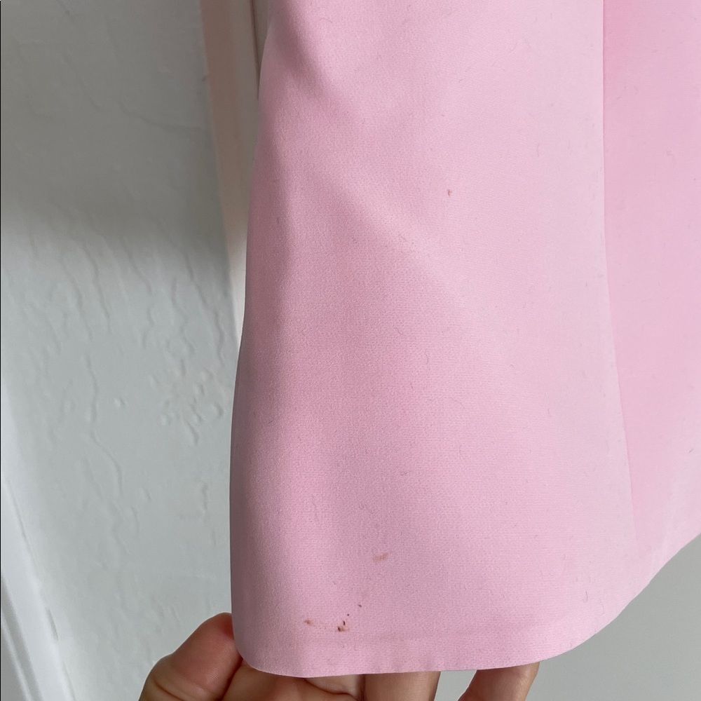 Pink Strapless Cutout Flower Front Mini Dress | L - Picture 5 of 17